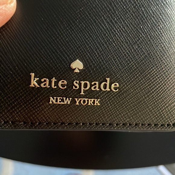 Bundle,,Kate Spade Black Passport Holder & Wallet Set Saffiano Leather - Picture 5 of 5